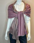 Double-sided Slate Cashmere Wrap