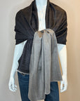 Double-sided Slate Cashmere Wrap