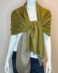 Double-sided Slate Cashmere Wrap