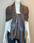 Embroidered Cashmere Wrap