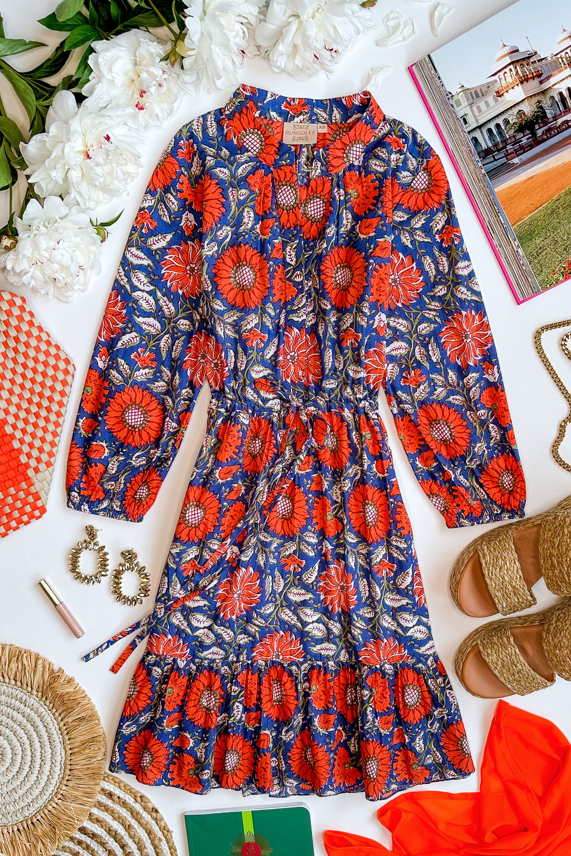 Reese 3/4 Sleeve Cotton Dress