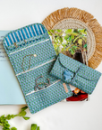 Block Print Folding Jewelry Bag