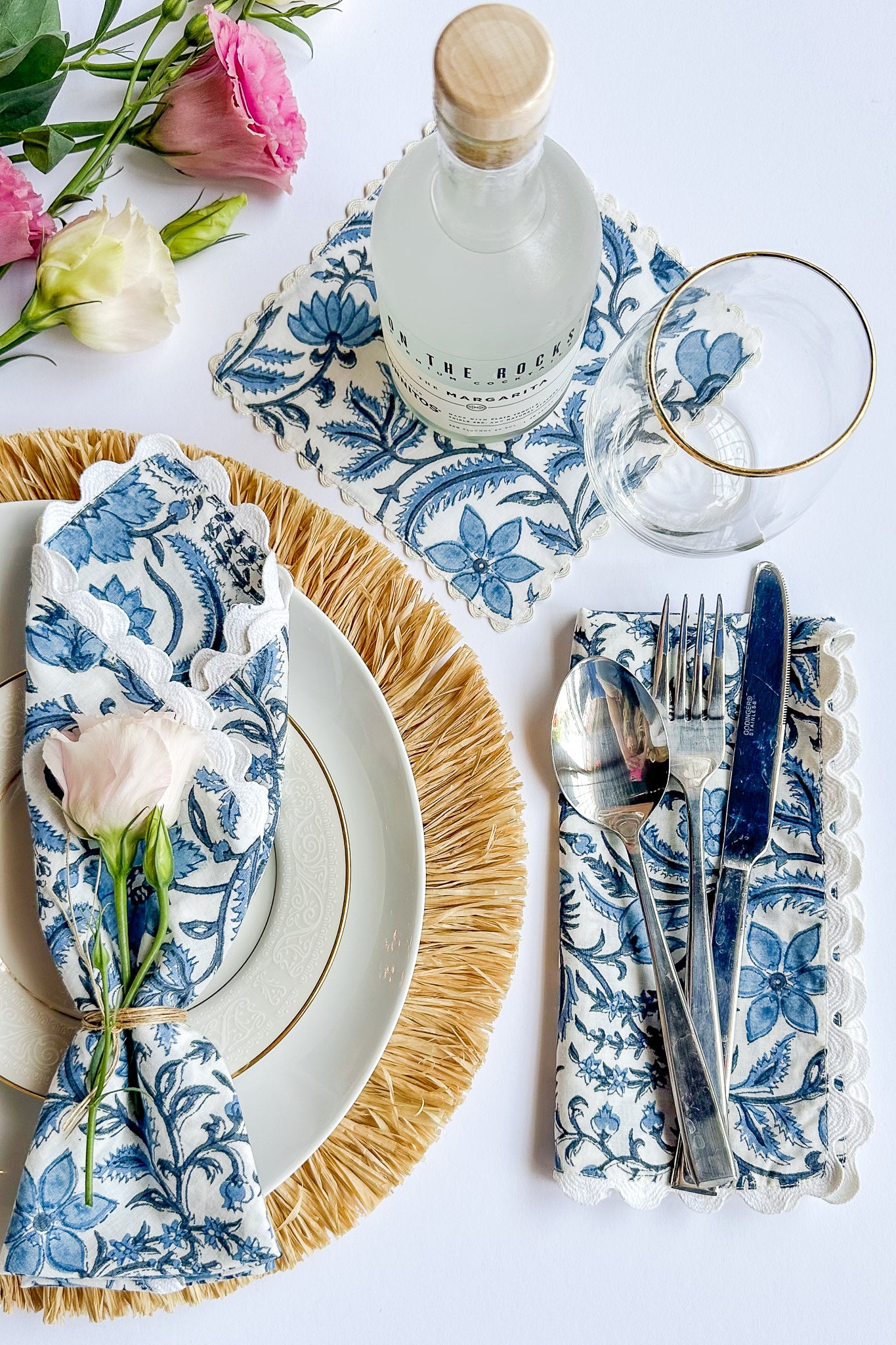 Lace Scallop Napkins | Set of 4