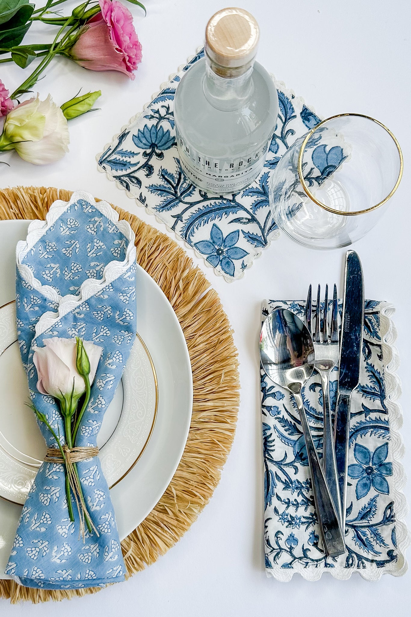 Lace Scallop Napkins | Set of 4