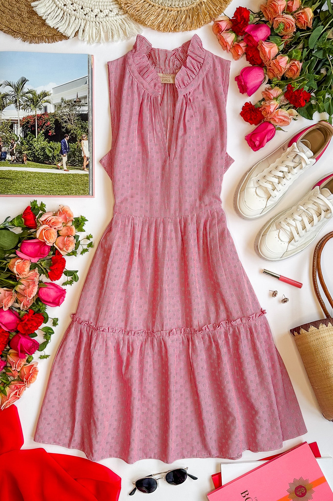 Porto Sleeveless Cotton Dress