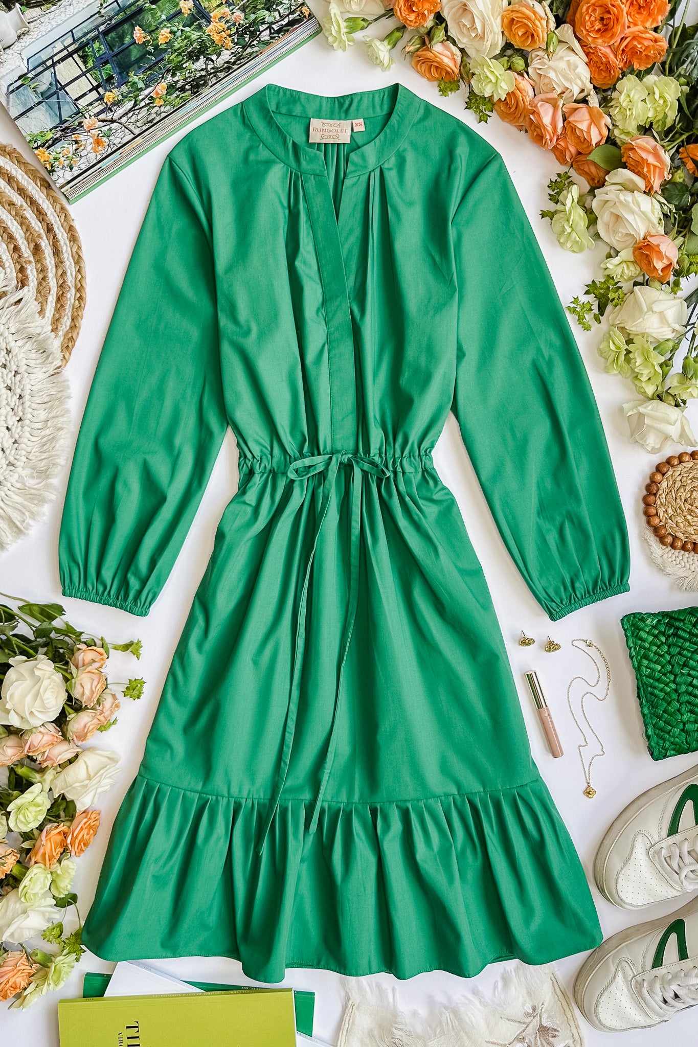 Reese 3/4 Sleeve Cotton Dress