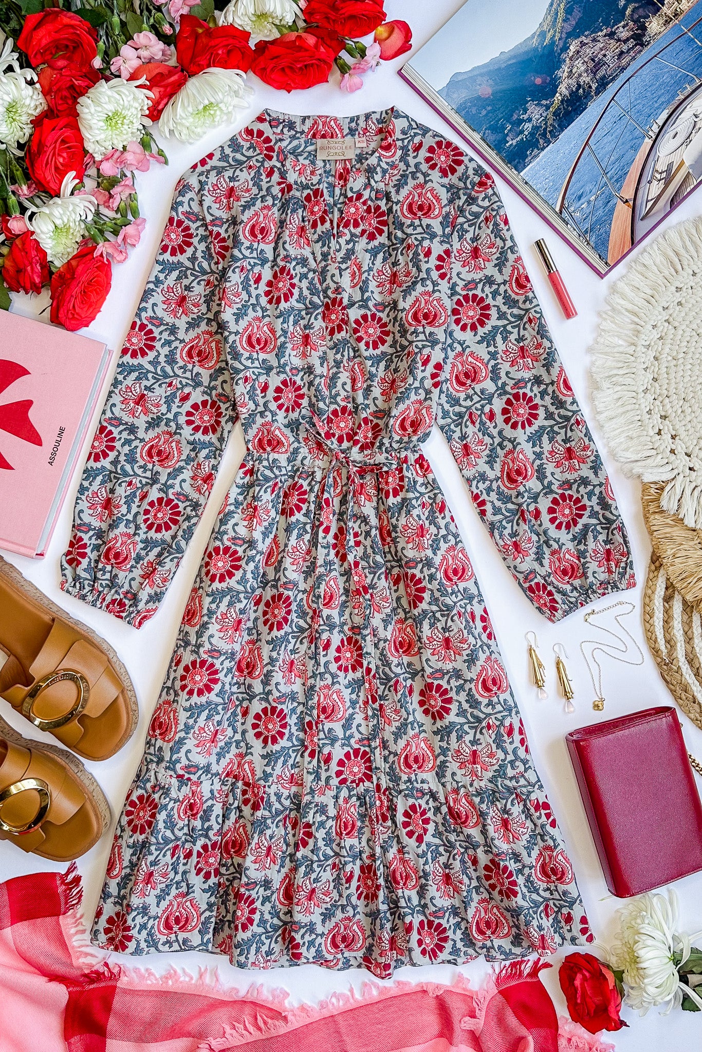 Reese 3/4 Sleeve Cotton Dress