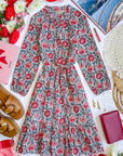Reese 3/4 Sleeve Cotton Dress