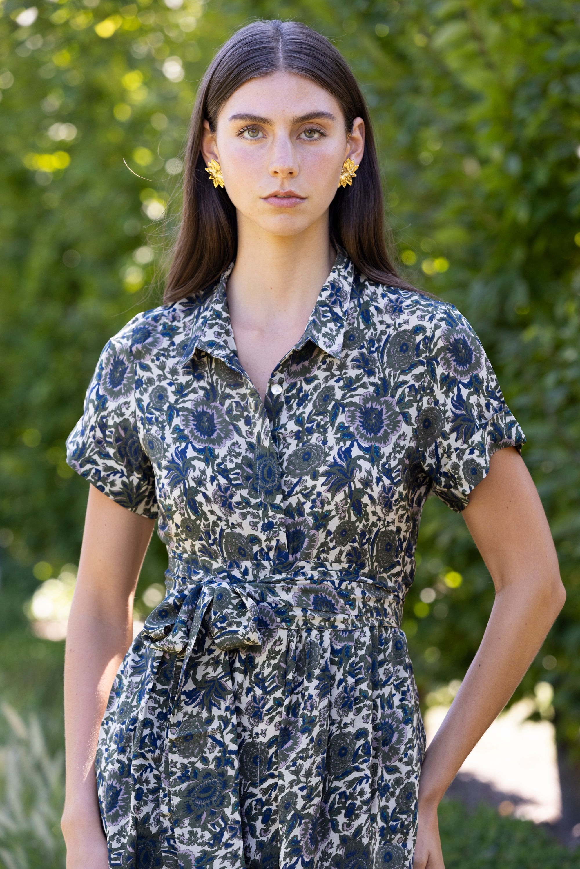 St. Germain Silk Midi Dress