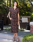 St. Germain Silk Midi Dress