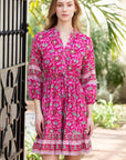 Reese 3/4 Sleeve Cotton Dress