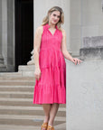 Melodie Sleeveless Cotton Midi Dress