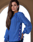 Savannah Full Sleeve Blouse- Sale