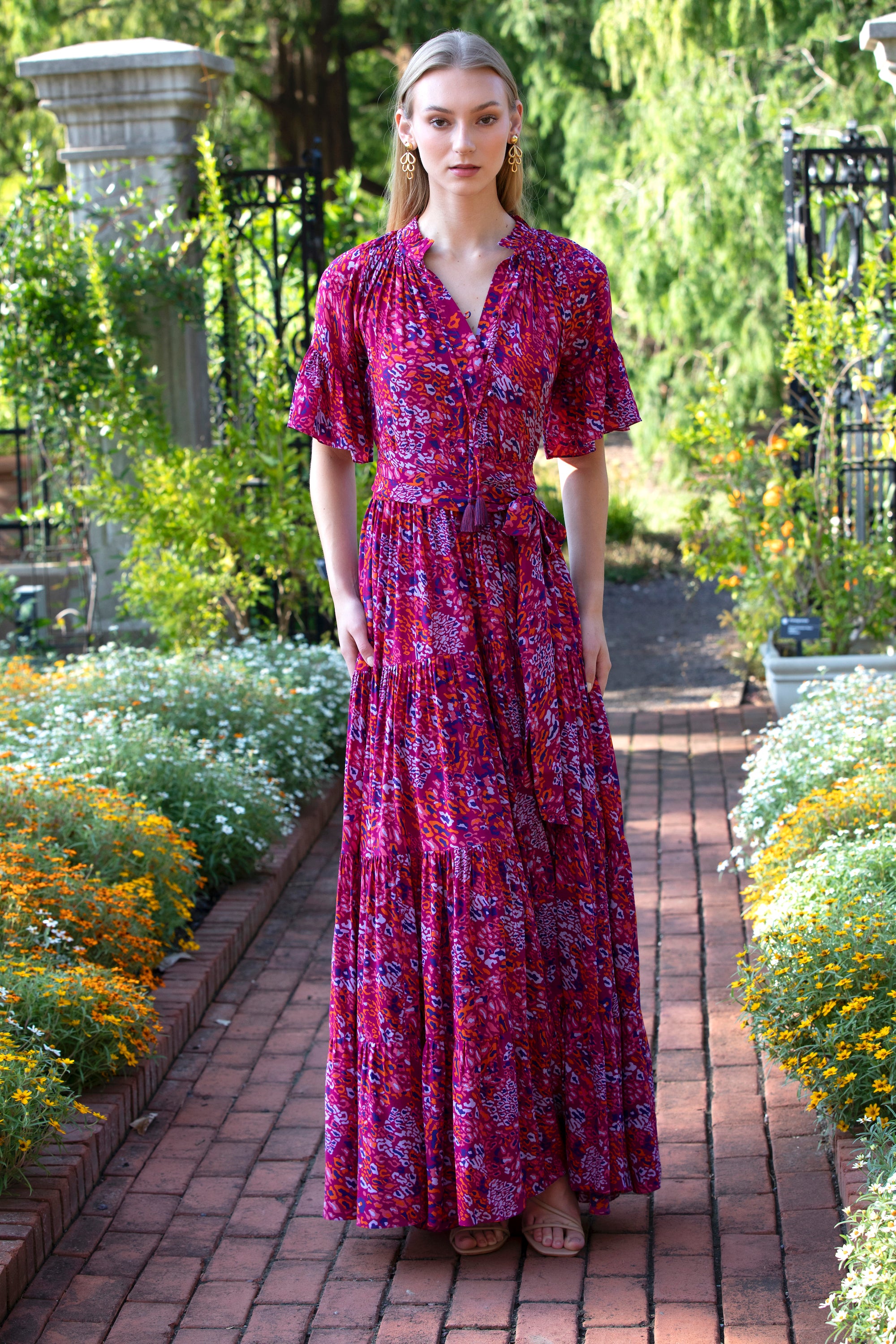purple red maxi dress The Prune | Purplish Red Formal Dress Mermaid Off the Shoulder Cape Chiffon Maxi Dress
