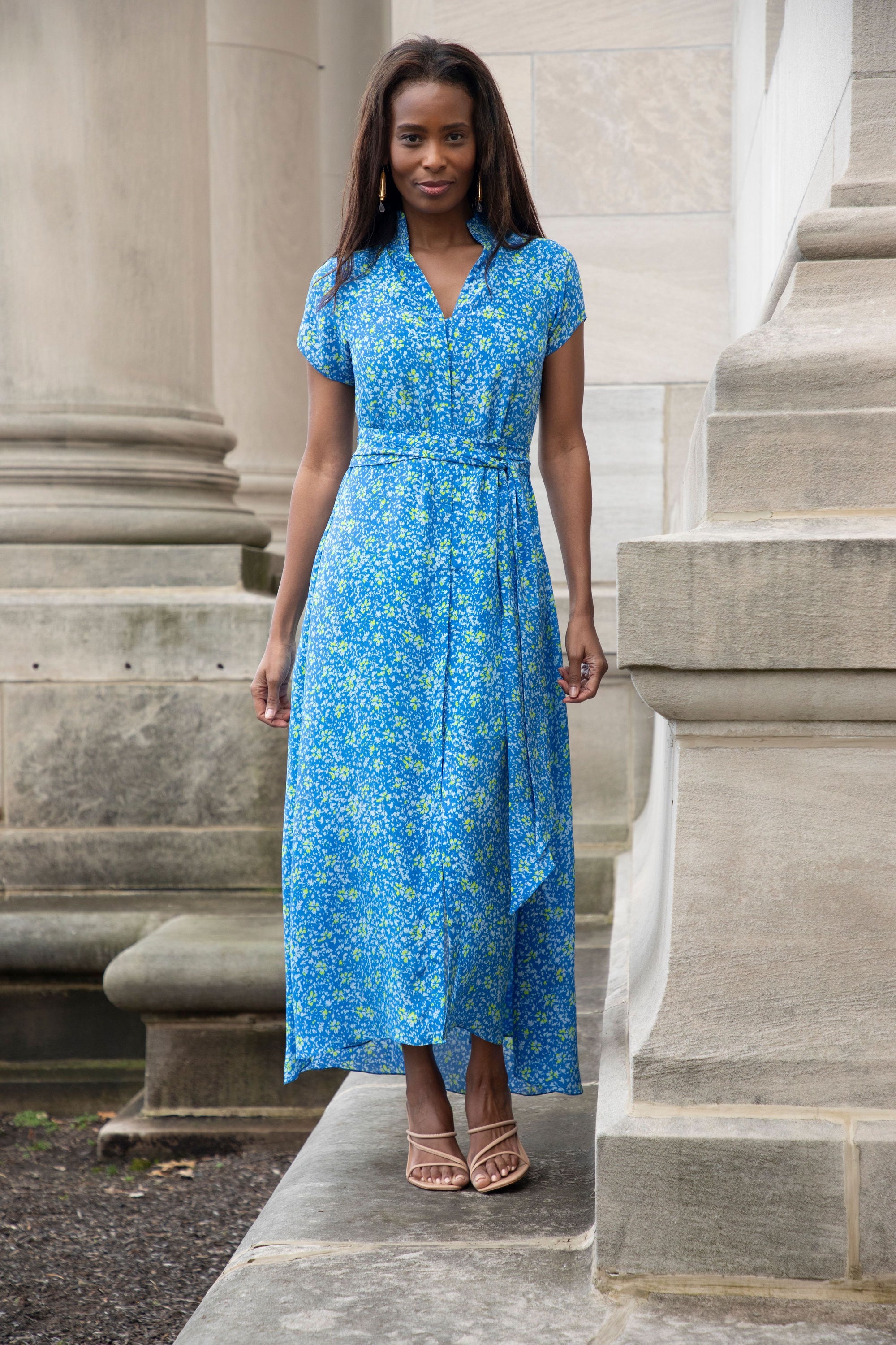 Rungolee Cecilia Maxi Dress | Female | Size XS | Capri Fez Floral Rungolee Cecilia Maxi Dress | Female | Size XS | Capri Fez Floral