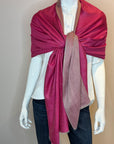 Double-sided Slate Cashmere Wrap