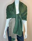 Double-sided Slate Cashmere Wrap