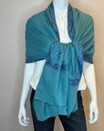 Embroidered Cashmere Wrap