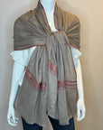 Embroidered Cashmere Wrap