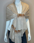 Embroidered Cashmere Wrap