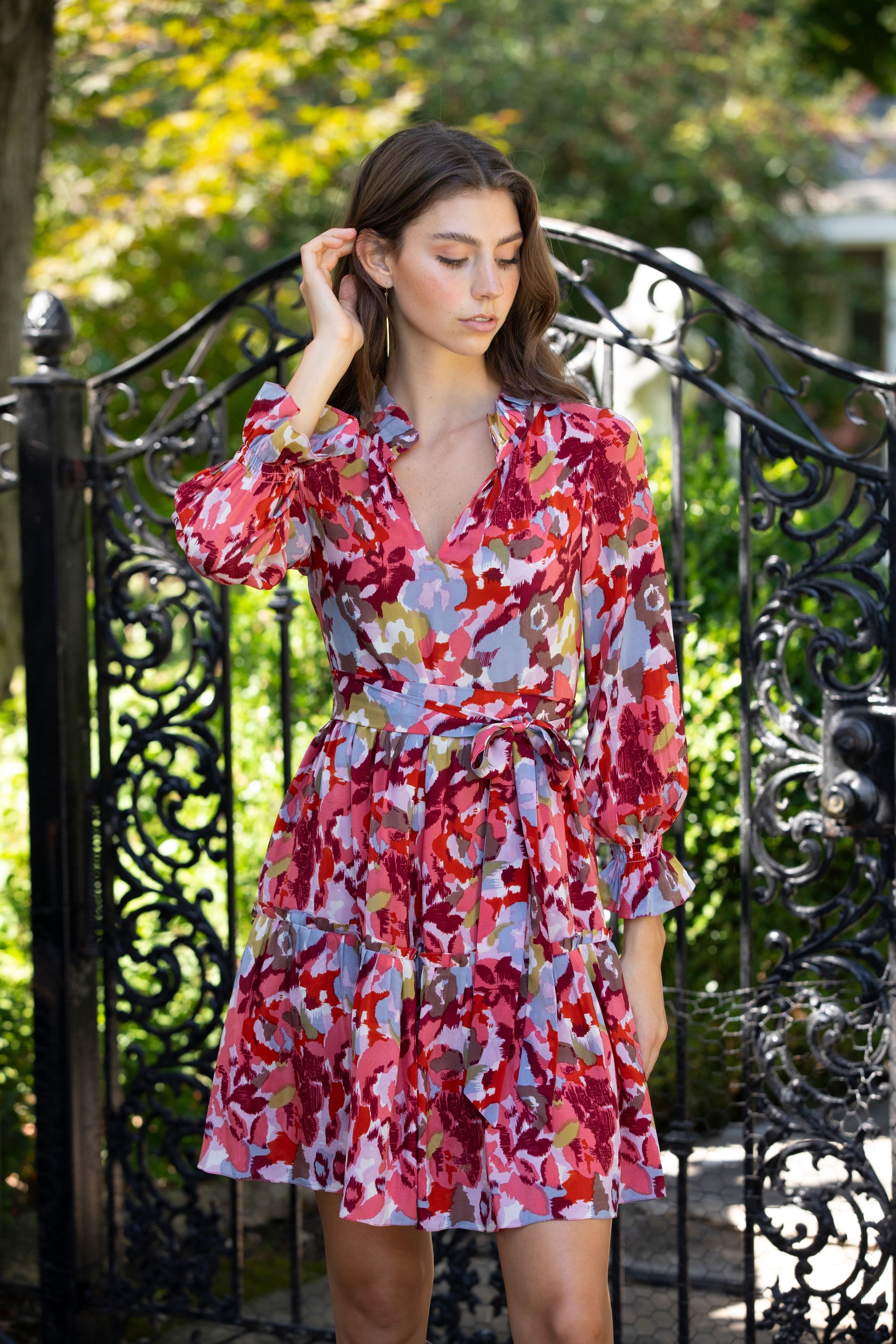 Daphne Dress- Sale Sage Lucky Stars / XS Daphne Dress- Sale Sage Lucky Stars / XS