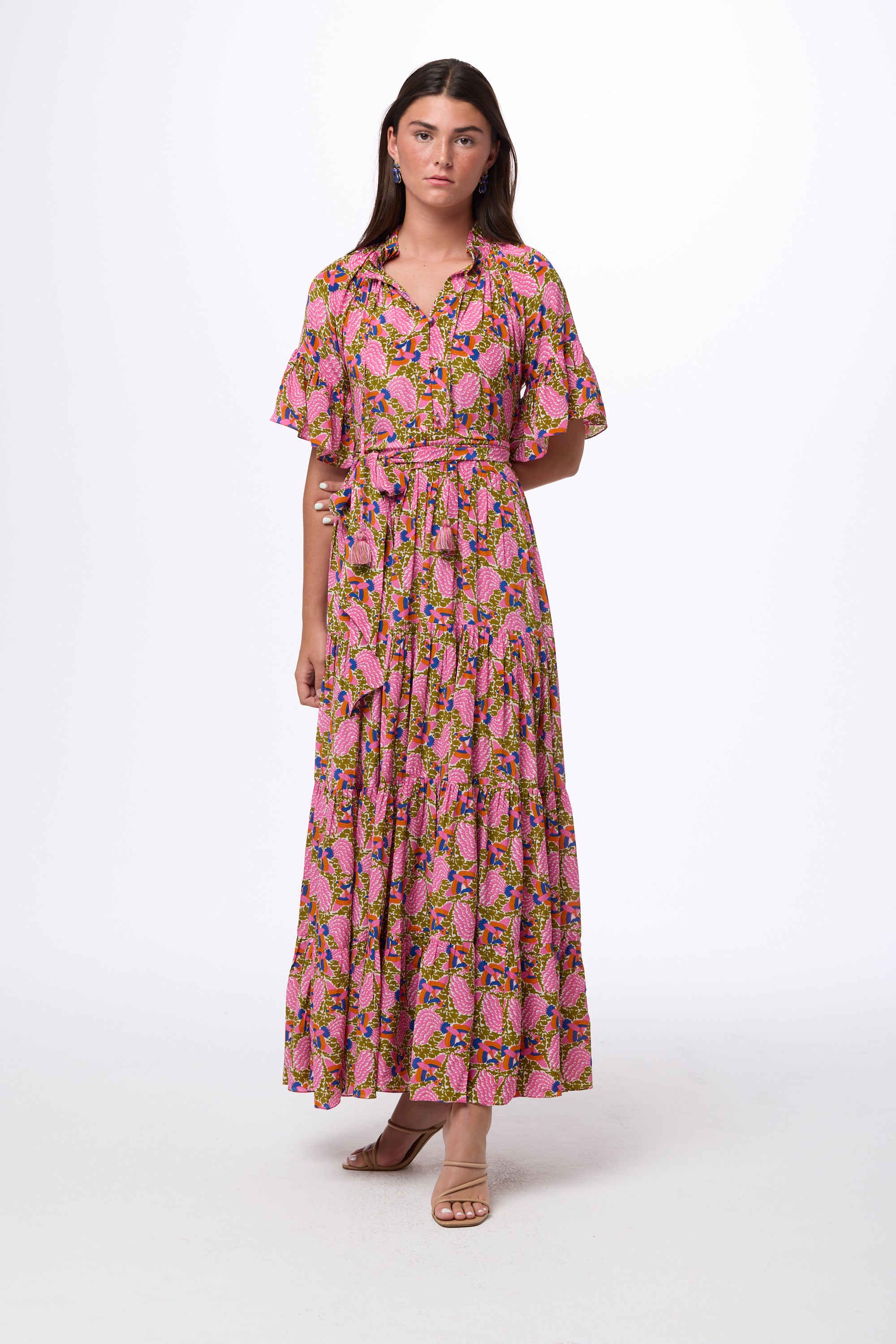 maxi dresses in store RUMIA for Women Casual Summer Sundress with Pockets Army S Measurements taken from size S Maxi Dresses Rungolee Store