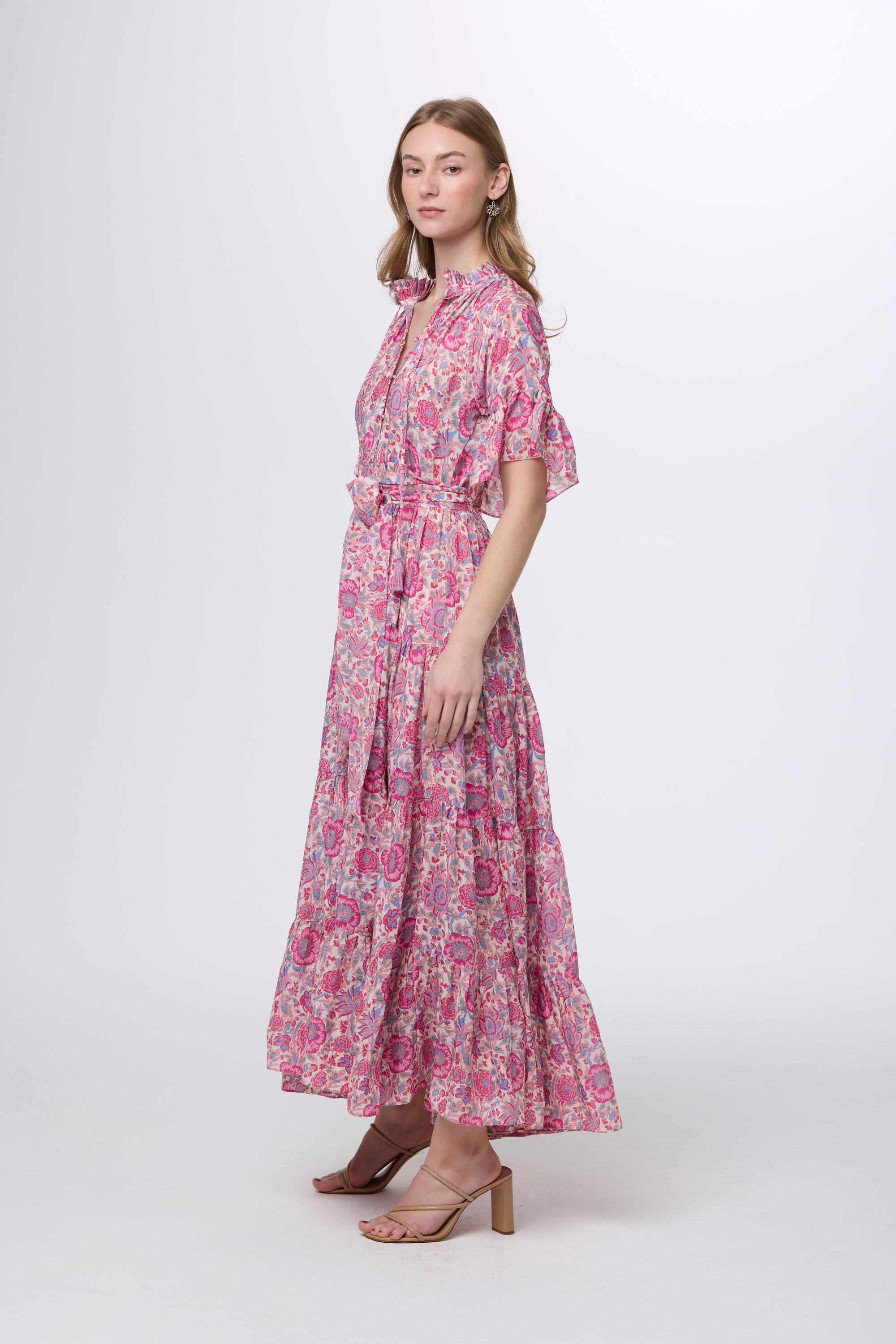 Melodie Maxi Dress, Palm Gardenia Floral / XS Melodie Maxi Dress, Palm Gardenia Floral / XS