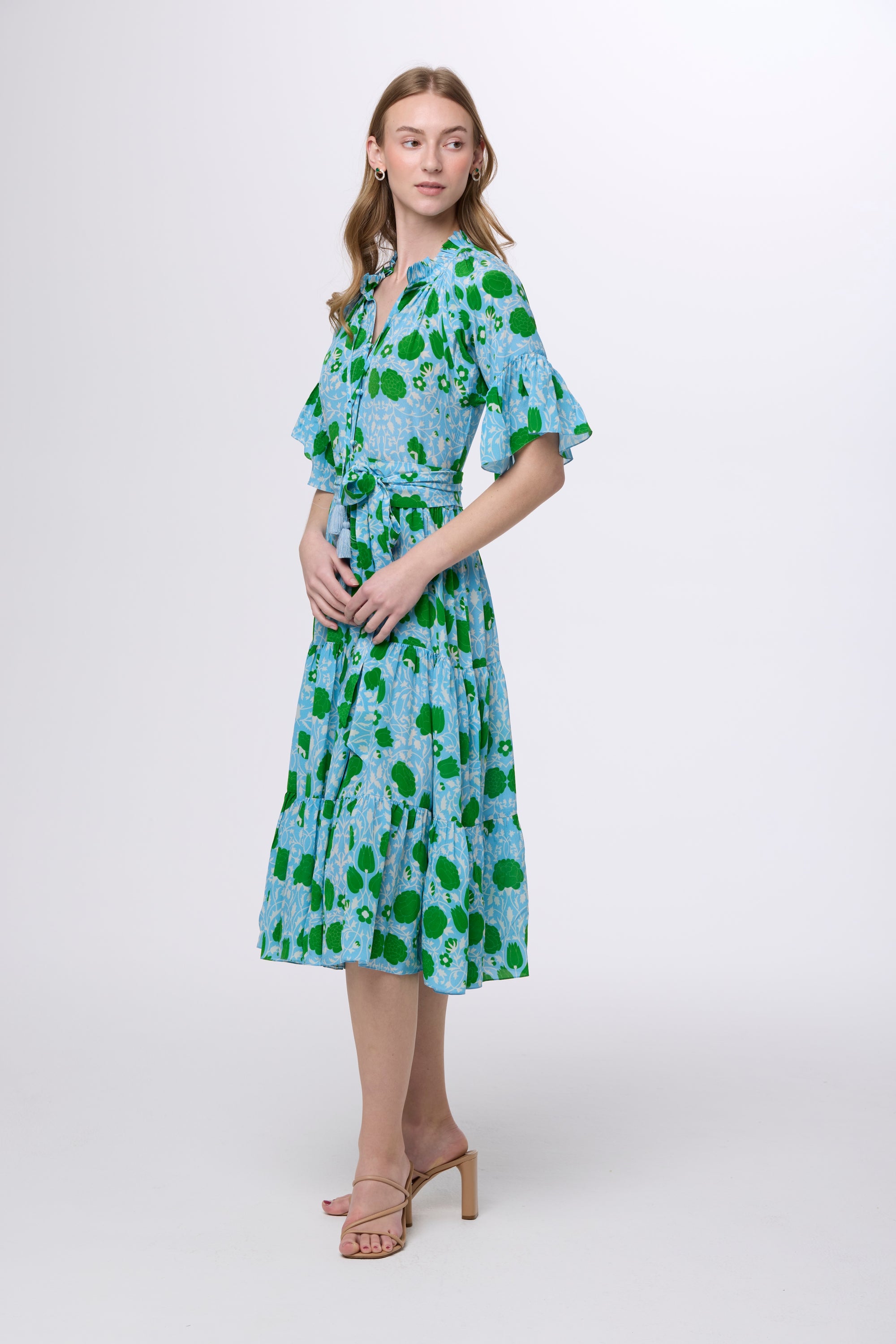 Melodie Midi Dress Woodland Midsummer Floral / XL Melodie Midi Dress Woodland Midsummer Floral / XL