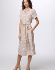 St. Germain Silk Midi Dress
