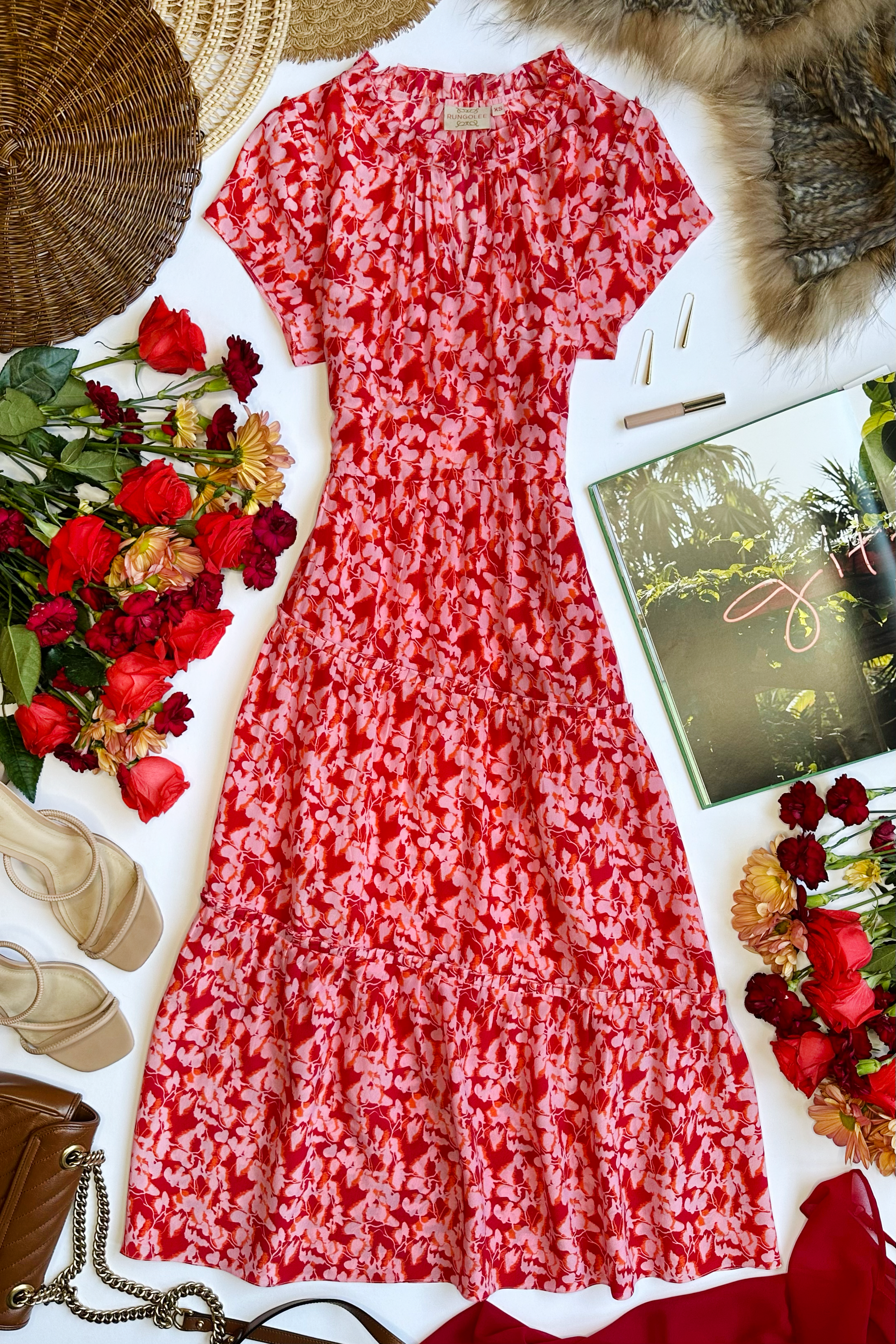 Scarlette Midi Dress Amalfi French Floral / XL Scarlette Midi Dress Amalfi French Floral / XL
