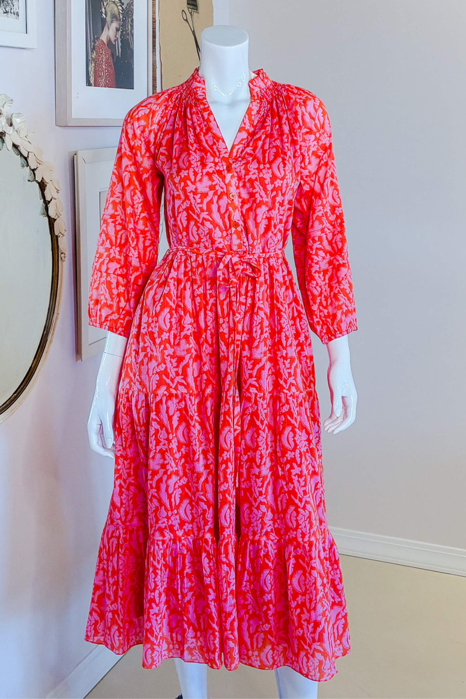 long sleeve cotton midi dress Alex Cotton Midi Dress – Rungolee Store