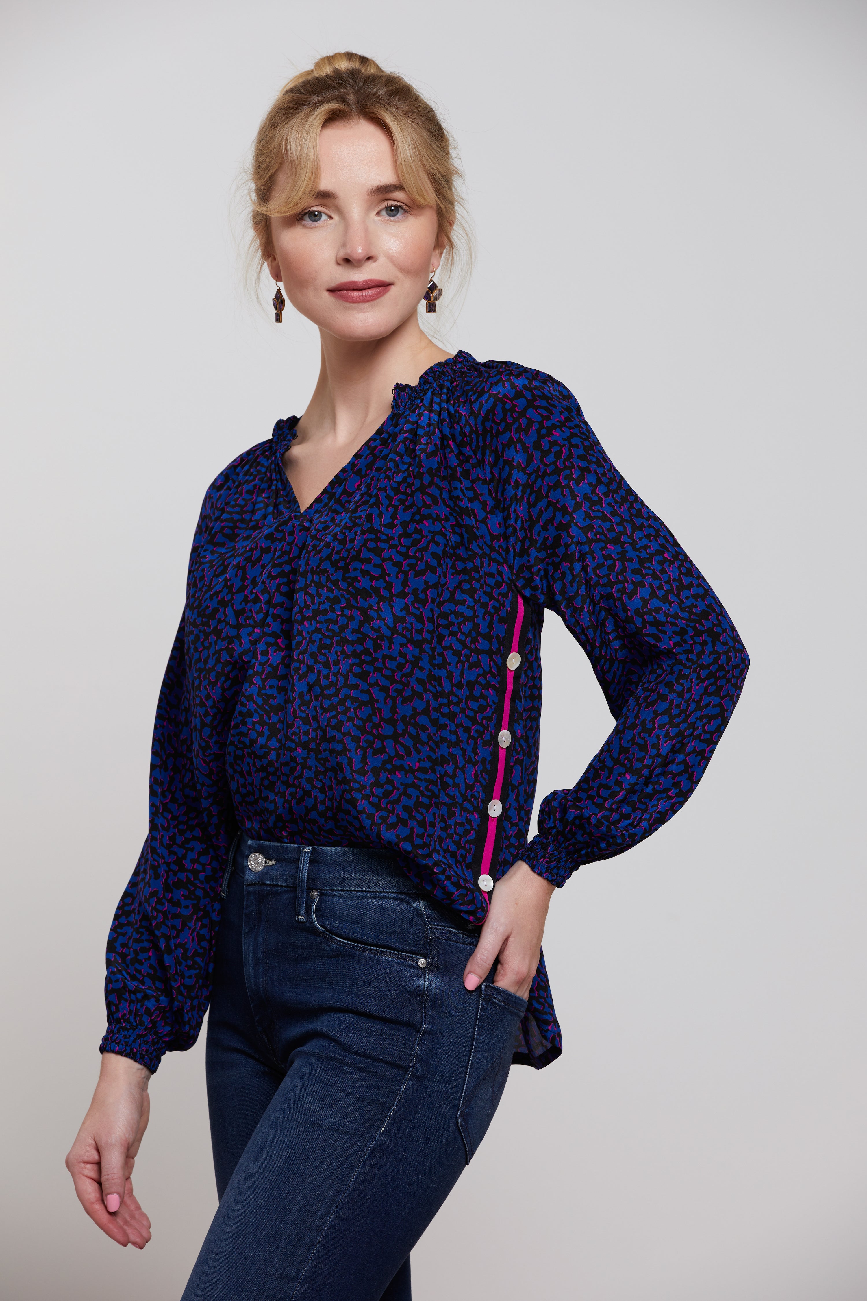 YILON MADE Joli flower blouse
