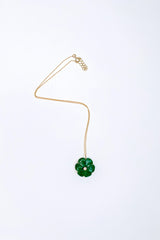 Malachite Peony Necklace